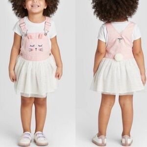 Oshkosh B'gosh Bunny Overall Dress 3T